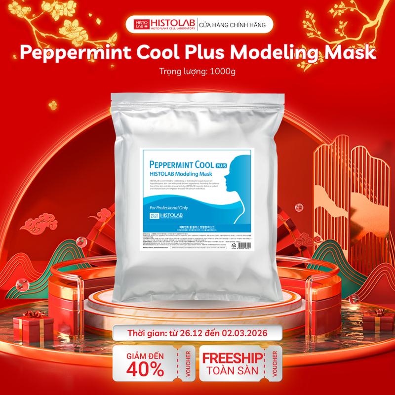Mặt Nạ Dẻo Hỗ Trợ Thu Nhỏ Lỗ Chân Lông HISTOLAB Peppermint Cool Plus Modeling Mask 1000g