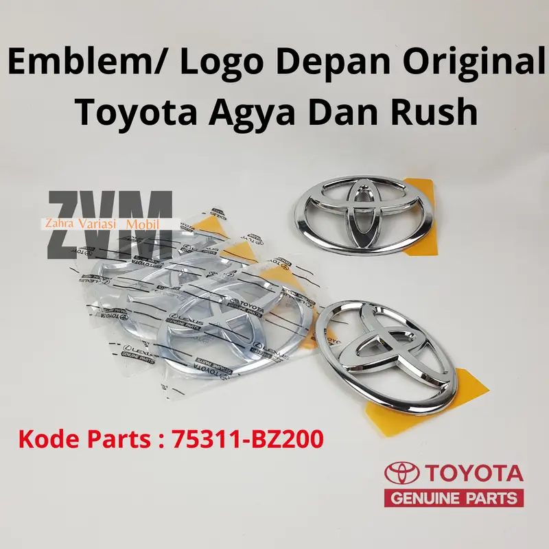 Toyota Emblem Logo Depan Original Toyota Agya Dan Rush/ Emblem Logo Depan Grill Grille Radiator Toyota Rush Agya 75311-BZ200 5