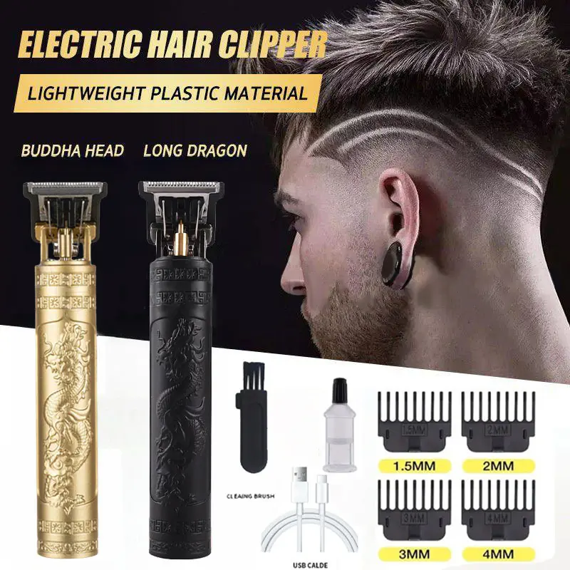 【COD】Professional Hair Clippers Haircut Rechargeable Razor Trimmer Adjustable Cordless Edge for Men Brush Steel Durable Comfort