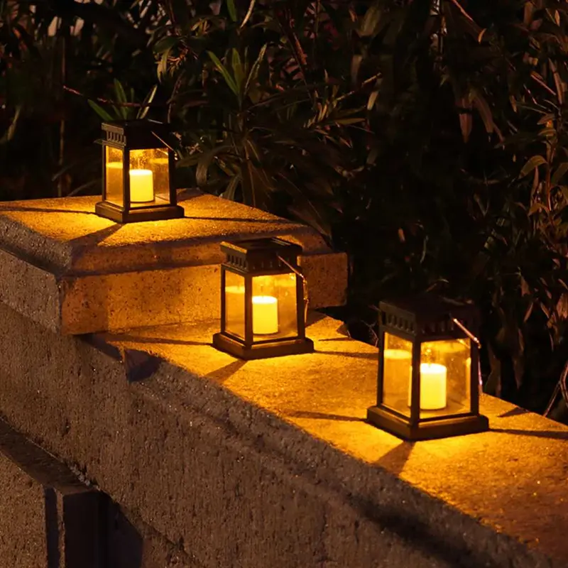 DUOGU Lampu Taman Hias Lentera Solar Power Waterproof Warm White - EM301 3