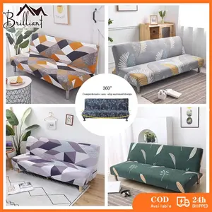 BIlliant Home Elastic Cover Sofa Bed Penutup Sofa Pattern Modern Menarik Sarung Sofa Bed S / M /  L Penutup Sofa Bed Elastis