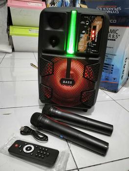 Product Review of Speaker Bluetooth FLECO F-8808 LED 8 Inch Free 2 Mic Wireless Karaoke + Remote - Speaker Karaoke Full Bass FM Radio digital from L**a P**s L**n G**l 1