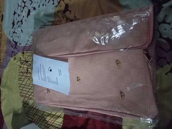 Product Review of DEVILA LUXURY NUDE PINK BOXES WATERPROOF TRAVEL BAG MEDIUM SIZE - Tas Koper Motif Kotak Mewah Murah Perempuan Mudik from 2**2 0