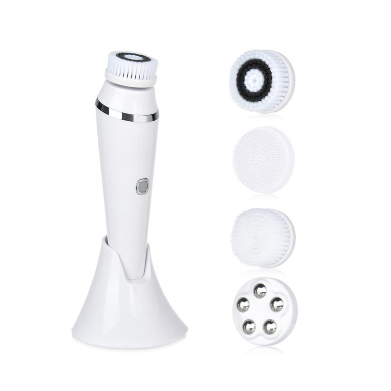 Máy Làm Sạch Da Mặt Bằng Silicon, Chống Thấm Nước, Có Thể Sạc Lại, Bàn Chải Mặt, Máy Làm Sạch Lỗ Chân Lông, Máy Làm Sạch Da Mặt Bằng Điện Bốn Trong Một 5