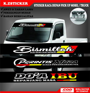 Promo Stiker Kaca depan PICK UP TRUCK DAN MOBIL (Bisa Costum dan Request ) bisa untuk segala mobil Car
