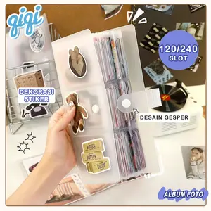 Album Foto Polaroid 2R 120/240 Slot Tempat Photocard holder album Photo Card Album Transparan Save money- Qiqi Treasure