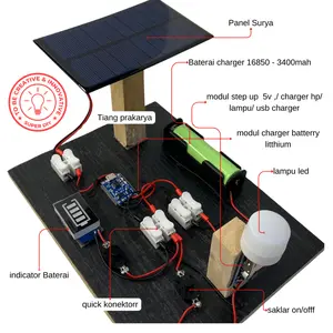 SCPL3A - SOLAR CELL PANEL KIT Kit edukasi solar cell solar panel solar energy pembangkit listrik tenaga matahari PLTS