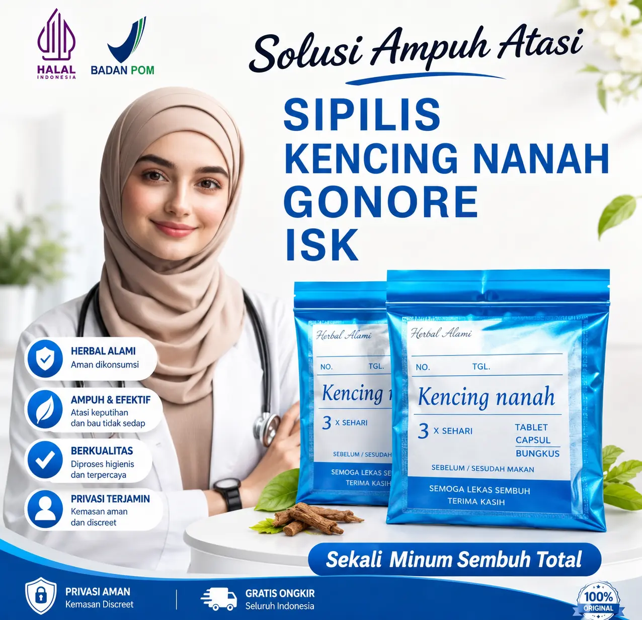 Obat Ampuh Atasi Sipilis Kencing Nanah, Gonore, Isk | Sembuh 3 Hari Setelah Minum Privasi Aman