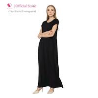 Gambar Dress Busui Friendly Bukaan Kanan Kiri untuk Ibu Hamil dan Menyusui - Grey Plain dari Baju Hamil Menyusui Happymomma Kota Tangerang Selatan 2 Tokopedia