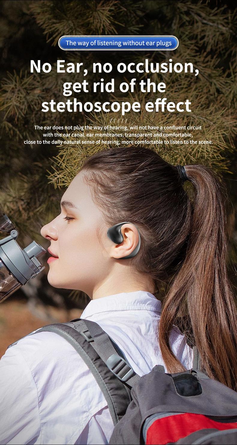 Stereo surround suara nirkabel headphone Bluetooth OWS wireless olahraga earphone terbuka earring headset tahan lama kenyamanan memakai Earbuds dengan LED digital JR02 Stereo surround suara nirkabel headphone Bluetooth OWS wireless olahraga earphone terbuka earring headset tahan lama kenyamanan memakai Earbuds dengan LED digital JR02