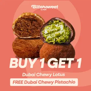 [ Exclusive ] Buy 1 Get 1 Lotus Chewy Free Dubai Chewy Bittersweet by Najla