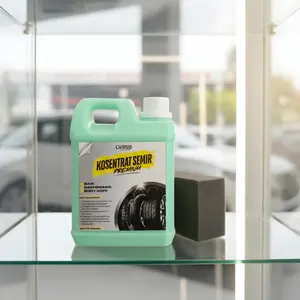 KOSENTRAT SEMIR Super Premium Clean Up 3 in 1 Ban, Dashboard, Body Doff untuk Mobil dan Motor dengan Pengkilap Karet Car penghitam Kendaraan Pembersih 1LITER Logam Paint