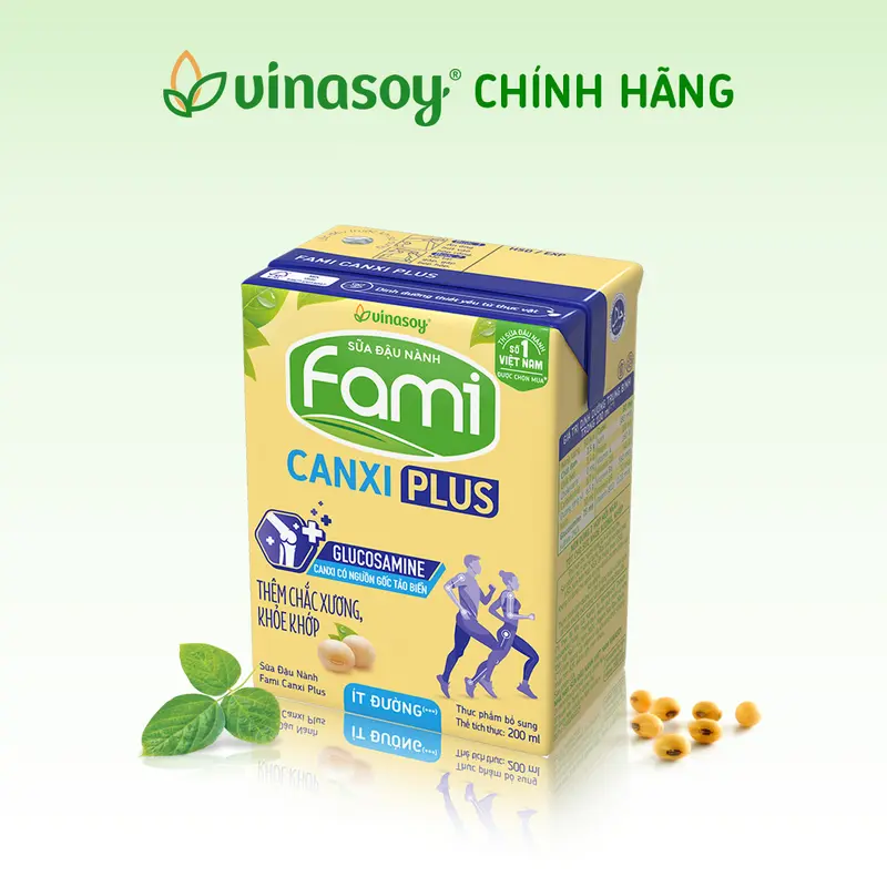 Thùng sữa đậu nành Fami Canxi Plus nguyên vị (ít đường) 36 hộp x 200ml) 3