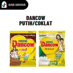 1 RENCENG (10 SACHET) DANCOW PUTIH/COKELAT 26 GRAM