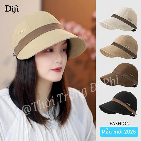 Mũ chống nắng cao cấp chống thấm nước và khô nhanh ,kiểu dáng trẻ trung, có móc đeo khẩu trang, vành rộng phong cách Hàn Quốc, phù hợp mọi mùa, bảo vệ tia UV ngoài trời