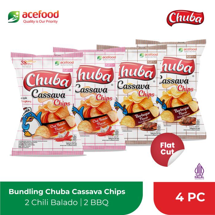 Gambar Chuba Pasti Seru - 2 Rasa isi 4 - Sambal Balado & Barbeque 120 Gr dari Chuba Snack Kota Administrasi Jakarta Barat Tokopedia