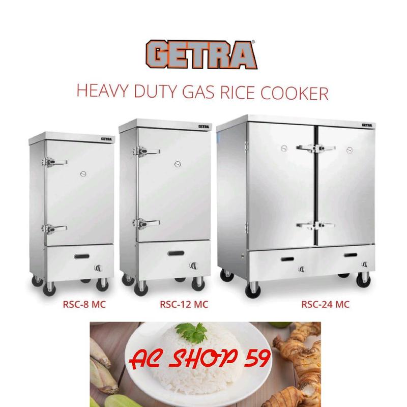 Rice Cooker GETRA RSC-12MC Heavy Duty Gas Rice Cooker Stainless Steel ...