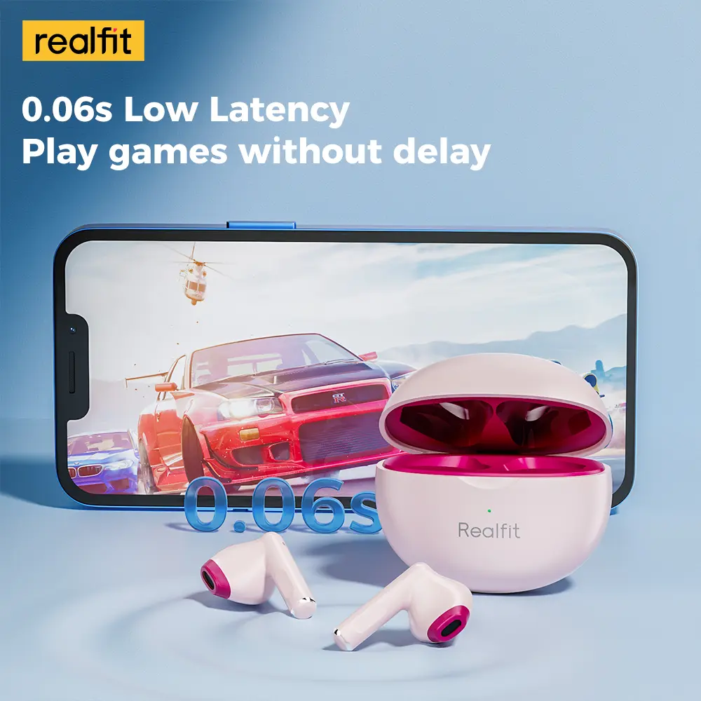 Tai Nghe Nhét Tai Nghe Bluetooth, Realfit F2 TWS, Chất Lượng HIFI, Tai Nghe Không Dây Chân Thực, Có Mic, BT5.3, Âm Trầm Tuyệt Vời | BigBuy360 - bigbuy360.vn