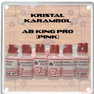 KRISTAL PELICIN MEJA KARAMBOL ISI 6 BOTOL BEDAK KARAMBOL