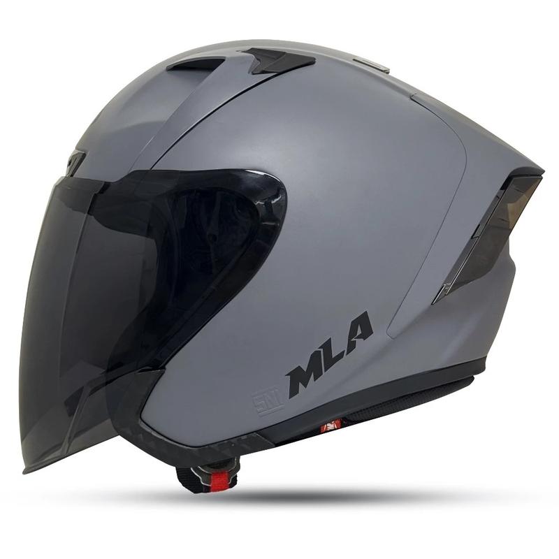 Helm Half Face MLA ZENIT Pink Fastel visor smoke / hitam Helm Premium Untuk Pria Dan Wanita Dewasa SNI COD. Motorcycle 6