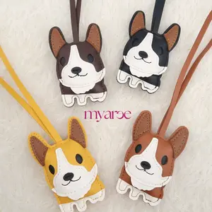 Myaree Gantungan Tas Kulit Anjing Corgi