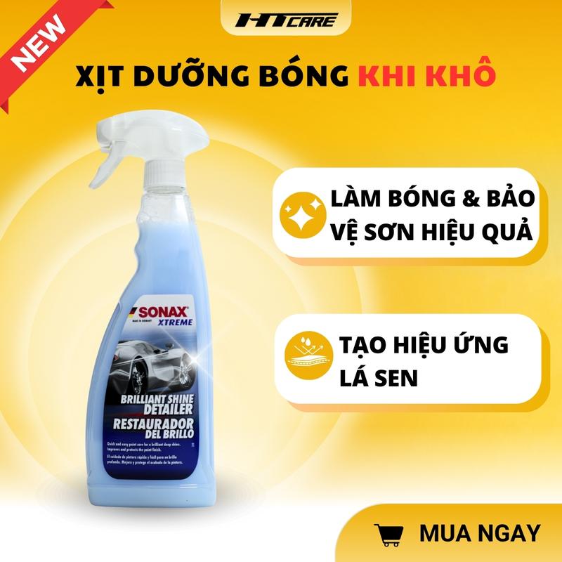  Xịt dưỡng bóng SONAX làm bóng và BẢO VỆ bề mặt sơn tạo hiệu ứng LÁ SEN 