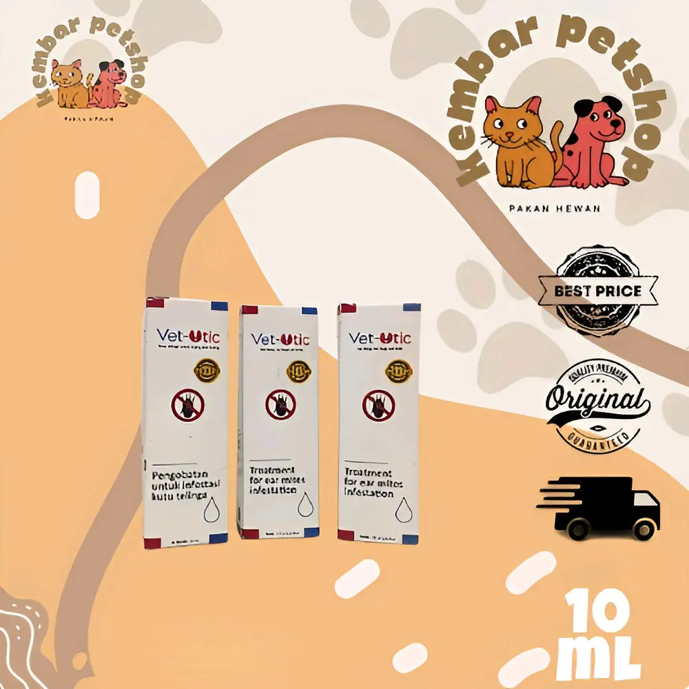 Vet otic 10ml - obat tetes telinga kucing anjing