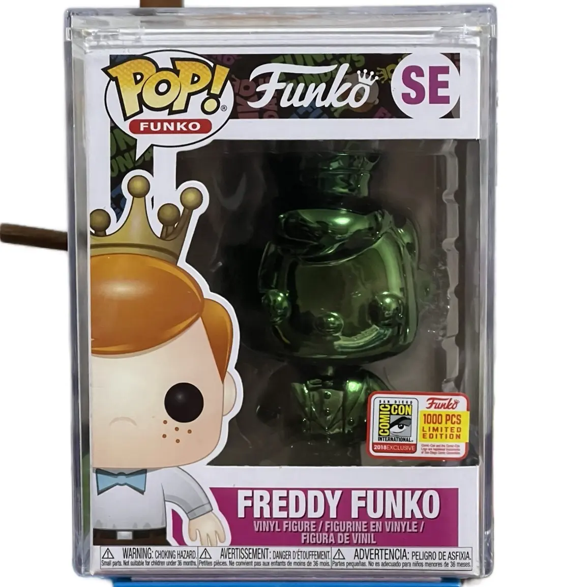 Funko Pop Freddy Funko Chrome Blue Limited Edition Collectible