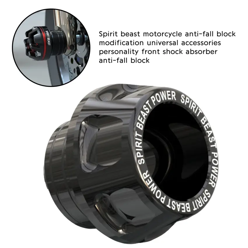 Spirit beast motorcycle anti-fall block modification universal accessories personality front shock absorber anti-fall block