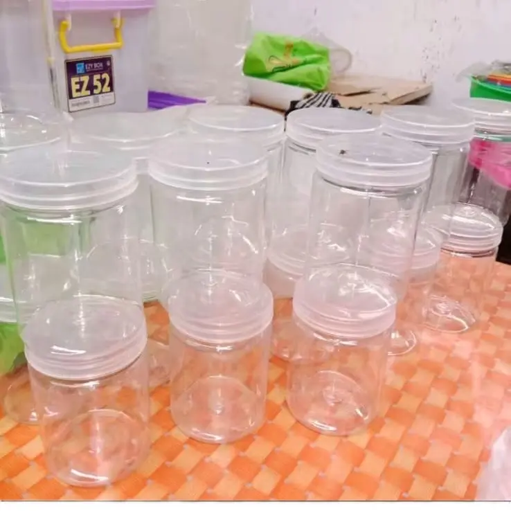 Toples kue tabung sedia ukuran 600 800 1000 mil Plastik