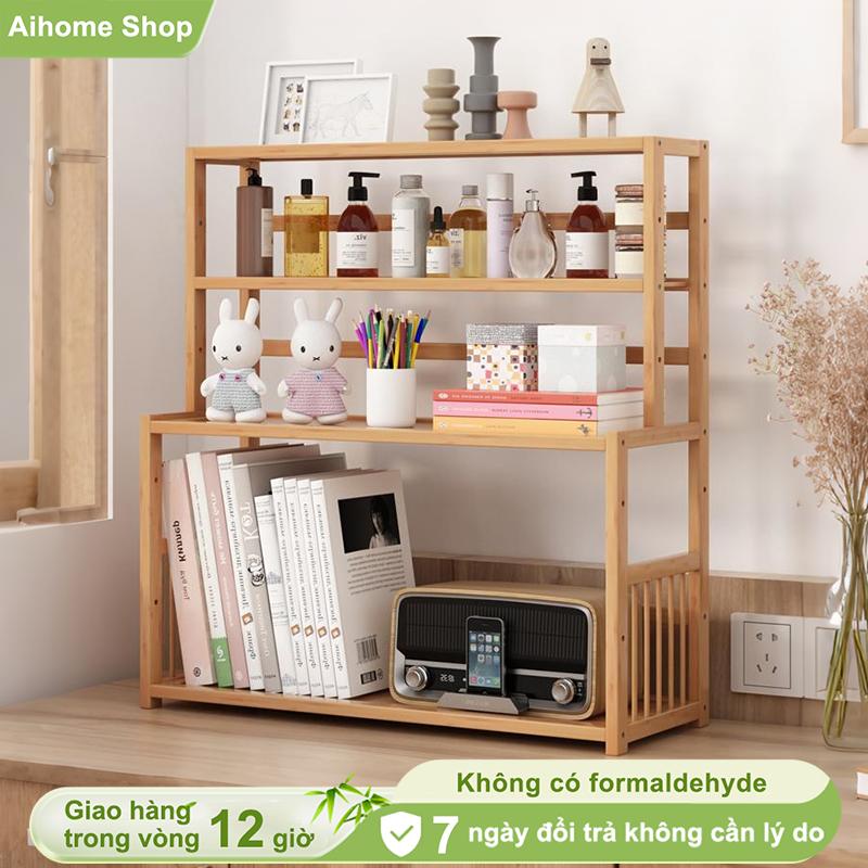 Ai Dụng cụ nhà bếp bằng tre chống ẩm 3 lớp Giá để đồ nhiều lớp Giá để đồ đa năng Hũ đựng gia vị chống côn trùng chống ẩm và chống côn trùng đựng đồ đa năng để lấy gia vị