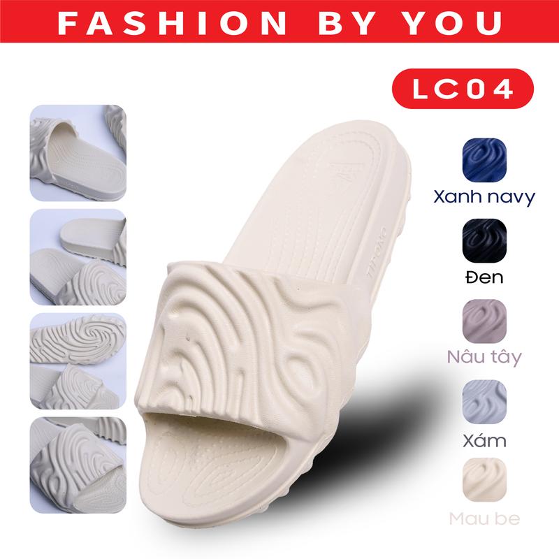 Dép Quai Ngang TIPONO Nam Nữ LC04 Đúc Nguyên Khối EVA Cao Cấp Êm mềm nhẹ chống nước Chống Trượt