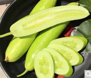 White jade cucumber seed White cucumber seed dry cucumber fruit cucumber taste crisp sweet high yield golden barn white jade cucumber