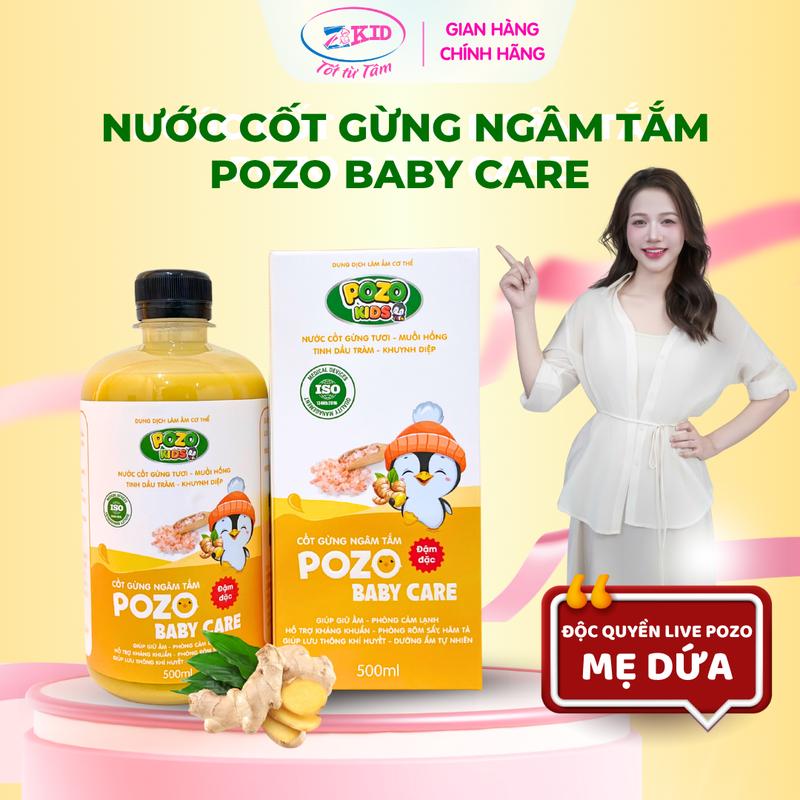   Deal độc quyền mẹ Dứa  Cốt Gừng Không Bã Đậm Đặc - Nước Cốt Gừng Ngâm Tắm POZO BABY CARE - Giúp Giữ Ấm Phòng Cảm Lạnh cho Bé và cả Gia Đình. 