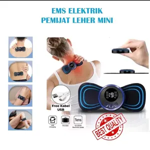 Pemijat Leher Elektrik Mini Servikal Pinggang Otot Pengurang Rasa Sakit Patch Massage Electric Portable / Alat Pijat Leher Elektrik EMS Terapi Punggung