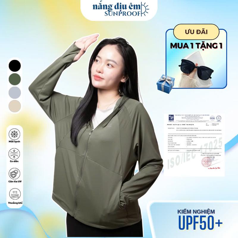 (2 túi ngoài) Áo chống nắng thun mát lạnh chống tia UV UPF 50+ dáng suông cho nam nữ trang phục áo thun lạnh khoác ngoài SixMoon