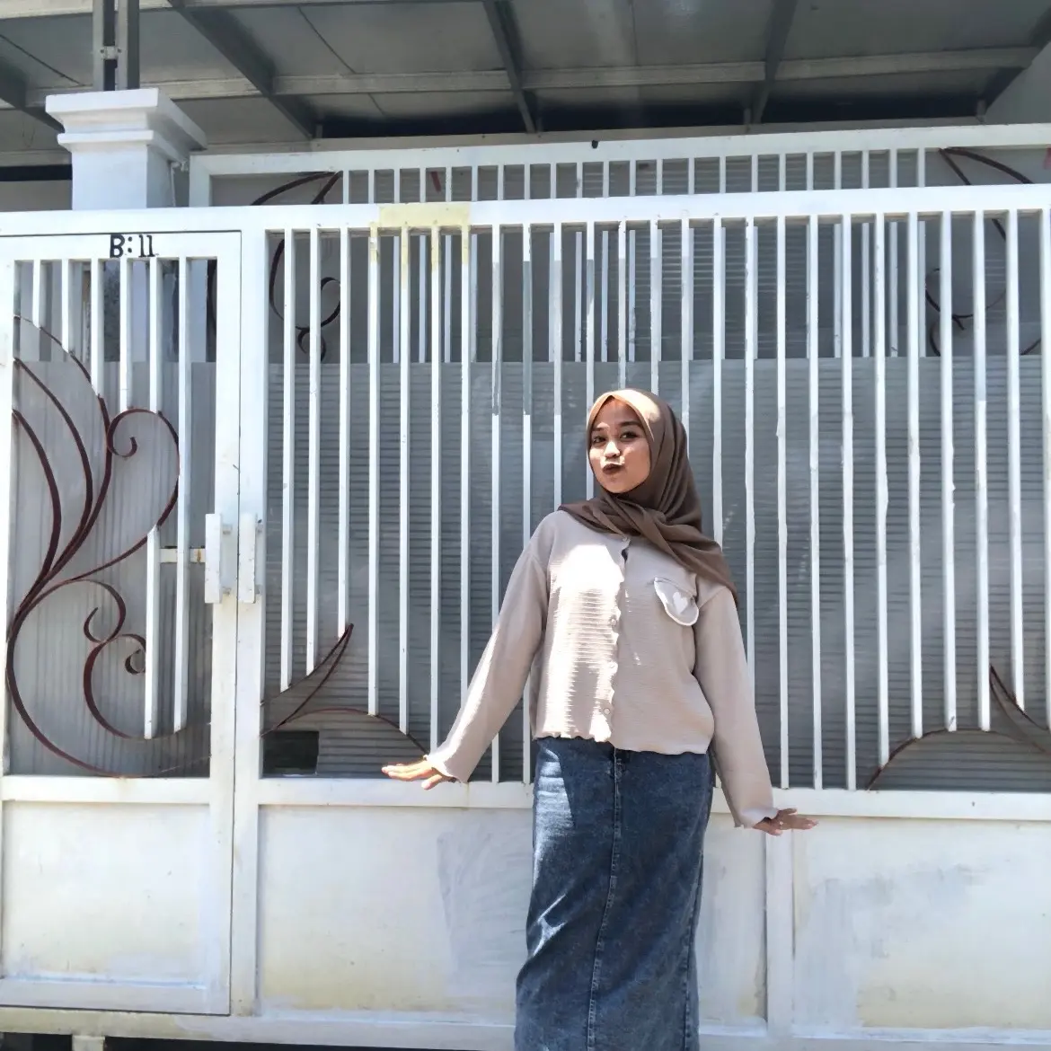 Naura / Nora Cardi Pita Korealook | Cardigan Oversize Wanita Knitwear