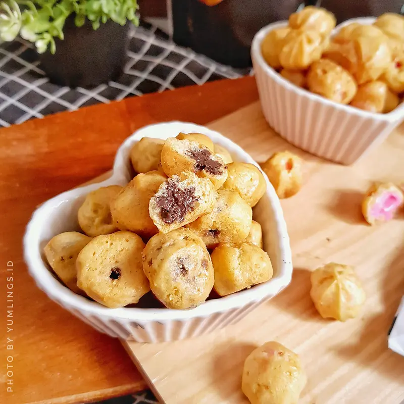 Soes Kering Rasa Strawberry dan Original Cheese Kemasan 500gr 1
