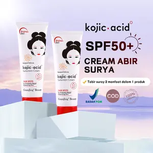 【Bpom】BUY 2 GET 1 Guanjing Kojic Acid Sunscreen Semua Jenis KulitSemua umur Body Sublock Badan Wajah Sunscreen Cream 80g Fade SpotsSun Protection Hitam Perawatan Sunblock Vitamin moisturizer MencerahkanPelembab yang tahan lama Berminyak Hyaluronic Tubuh