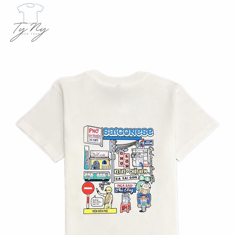Áo thun trẻ em Saigonese hottrend, hàng loại 1, 100% cotton đẹp đứng form, định lượng vải 230g 5