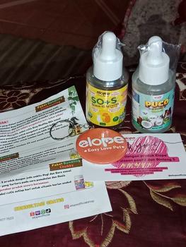 Product Review of ELOPE bundling bebas jamur bulu berkilau puco VCO virgin coconut oil SOS salmon oil spirulina vitamin anti bulu rontok jamur scabies kucing anjing hamster kelinci from I** d**h 1