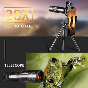 lensa Telephoto apexel 28X Zoom With Tripod