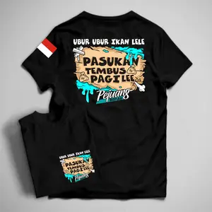 Ubur2 tembus pagi Lengan pendek tshirt dan kaos distro Kata dan gambar trending