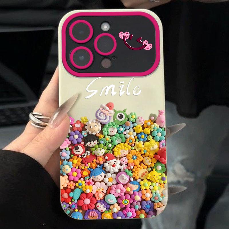 Ốp Điện Thoại iPhone 11 Thiết Kế Búp Bê Hoạt Hình Dễ Thương Và Thú Vị Tương Thích Với 7 8Plus Xs Xr 12 13 14 15pro Max Chống Thấm Nước Và Chống Sốc Ốp Di Động