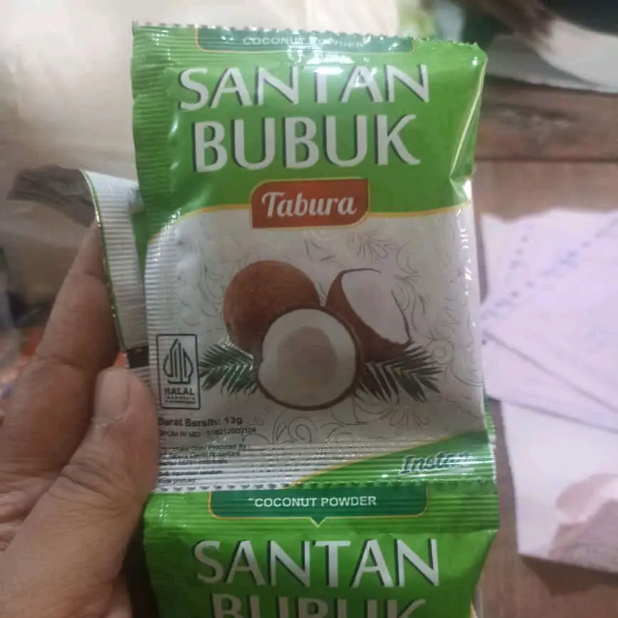 DAPAT 30PCS SANTAN BUBUK "TABURA" KEMASAN 13GR MURAH BERKUALITAS