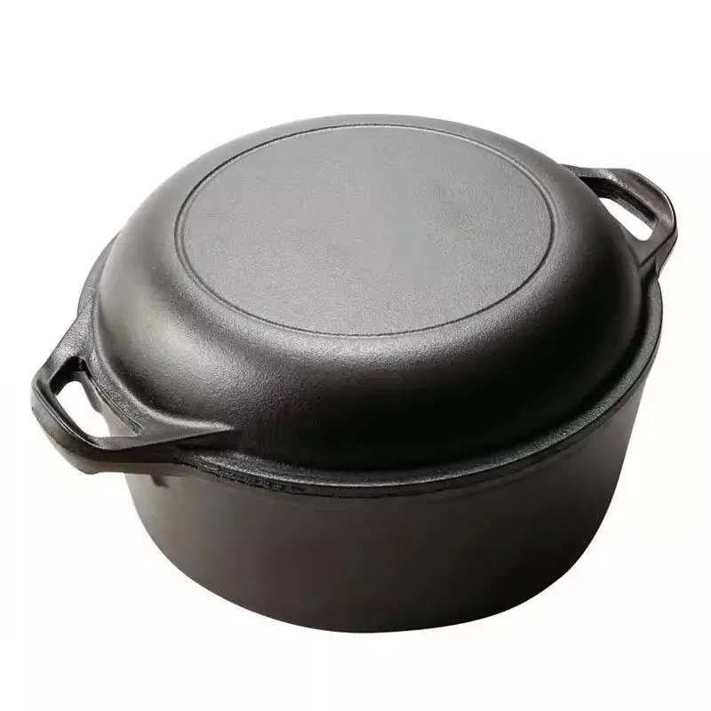 Periuk Dua Fungsi Baking Bread Pot Frying dan Stewing Multifungsi Binaural Dual-Purpose Pot - Kitchenware