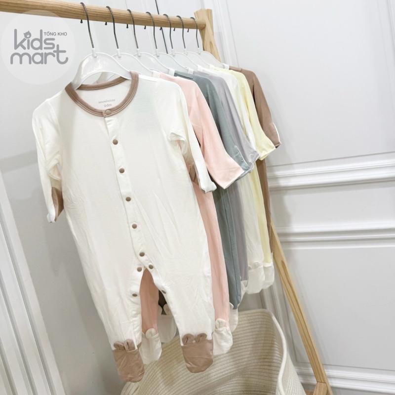 Anmina - Bộ Body dài bao tay lật bao chân liền tai gấu AMI0319