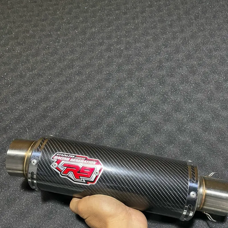 Knalpot R9 Mugelo Karbon Inlet 50 untuk Sepeda Motor 1