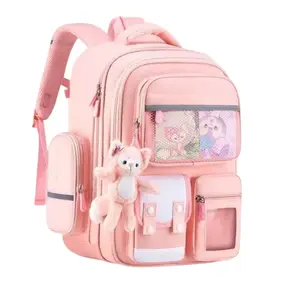 Tas ransel sekolah anak perempuan tas punggung terbaru tas anak sd smp banyak saku muat banyak barang kapasitas besar