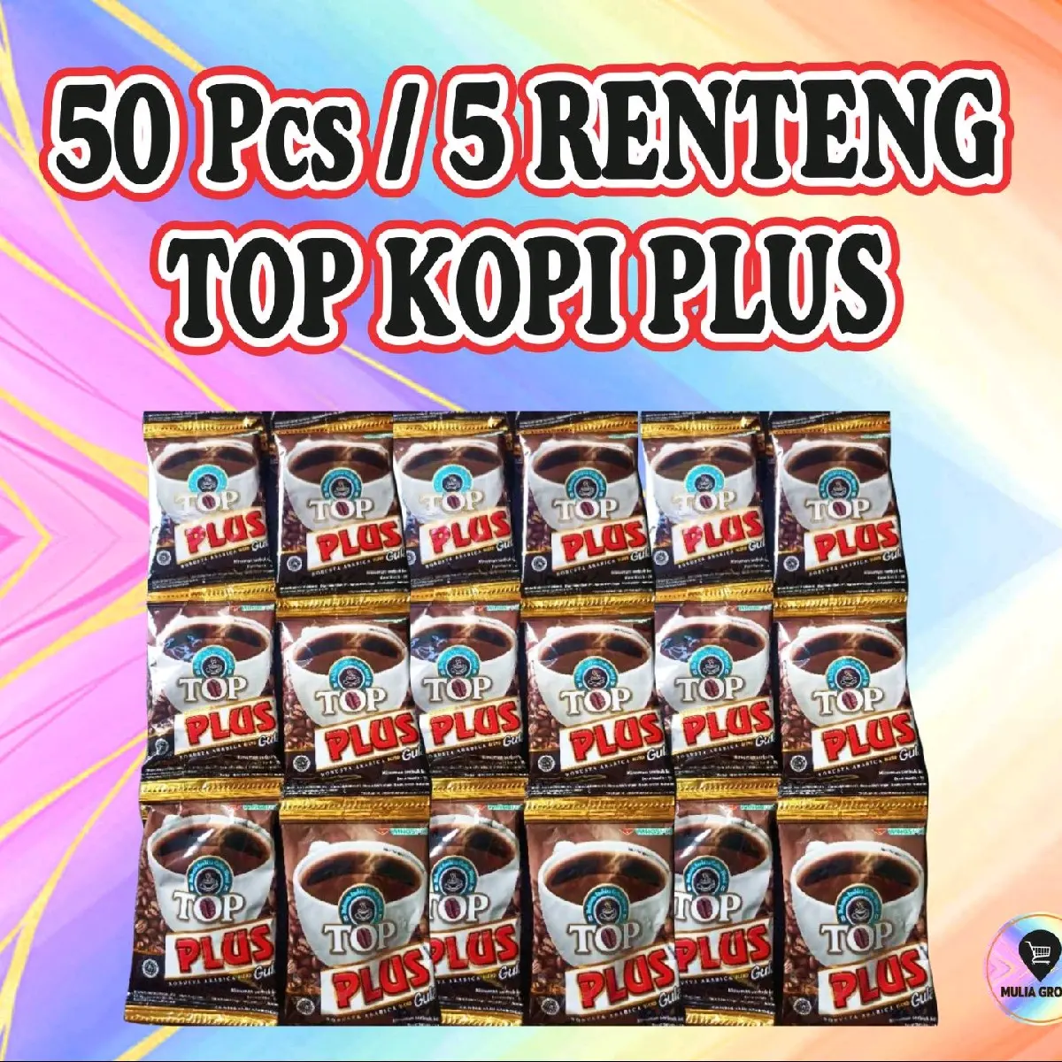 PROMO 50 PCS / 5 RENTENG TOP KOPI PLUS 18 gr Coffee